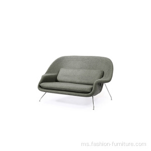 Stainless Steel Frame Settee Loveseat Womb Sofa